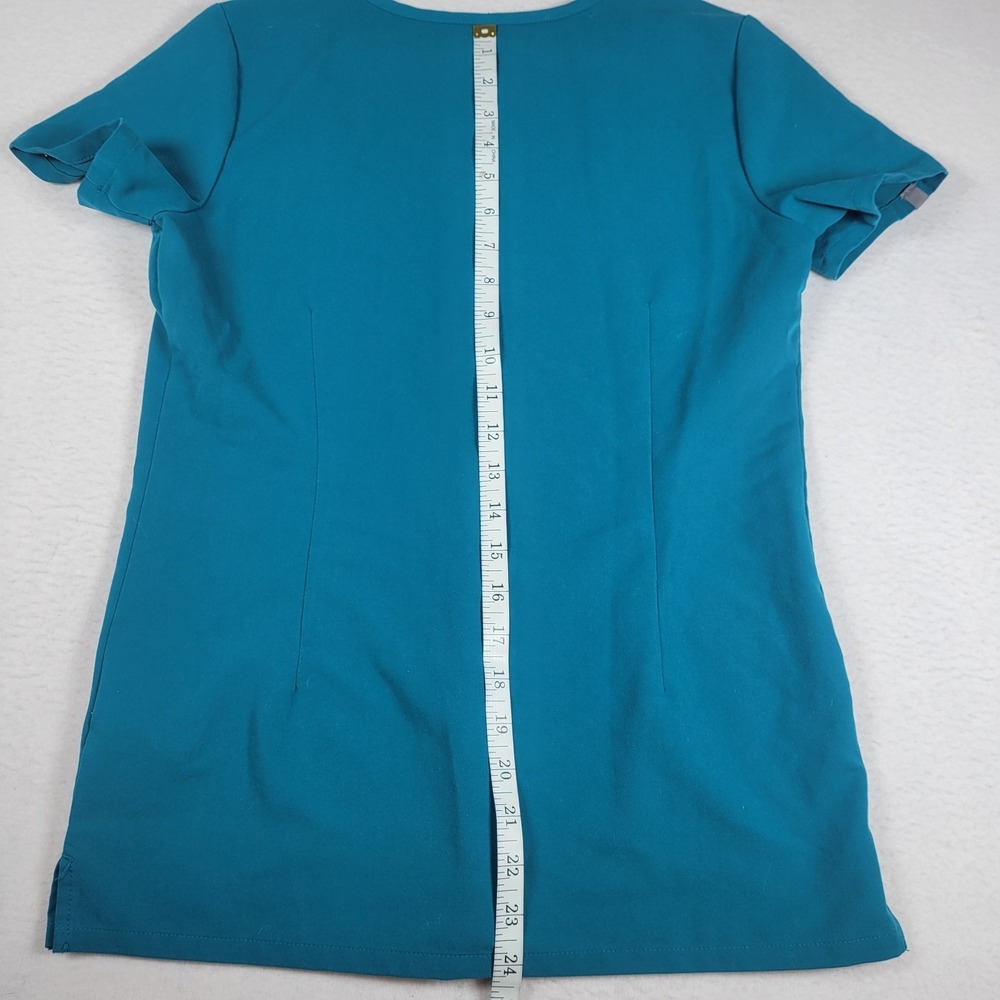 FIGS Casma 3 Pocket V-Neck Scrub Top Teal Blue Women XXS FW1100 - Picture 9 of 9